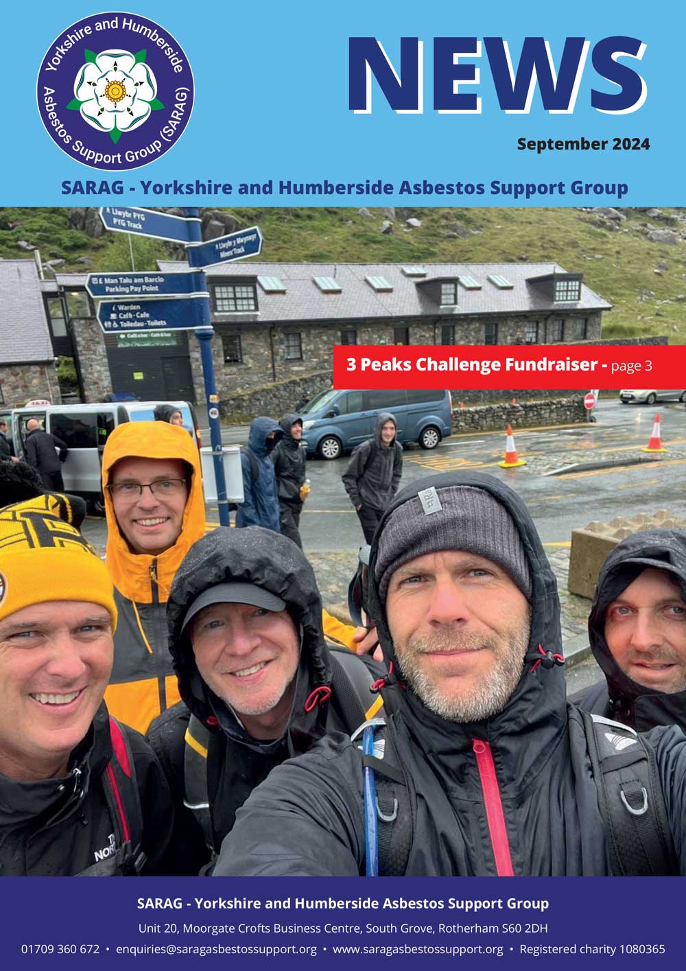 September Newsletter - 3 peaks challenge fundraiser