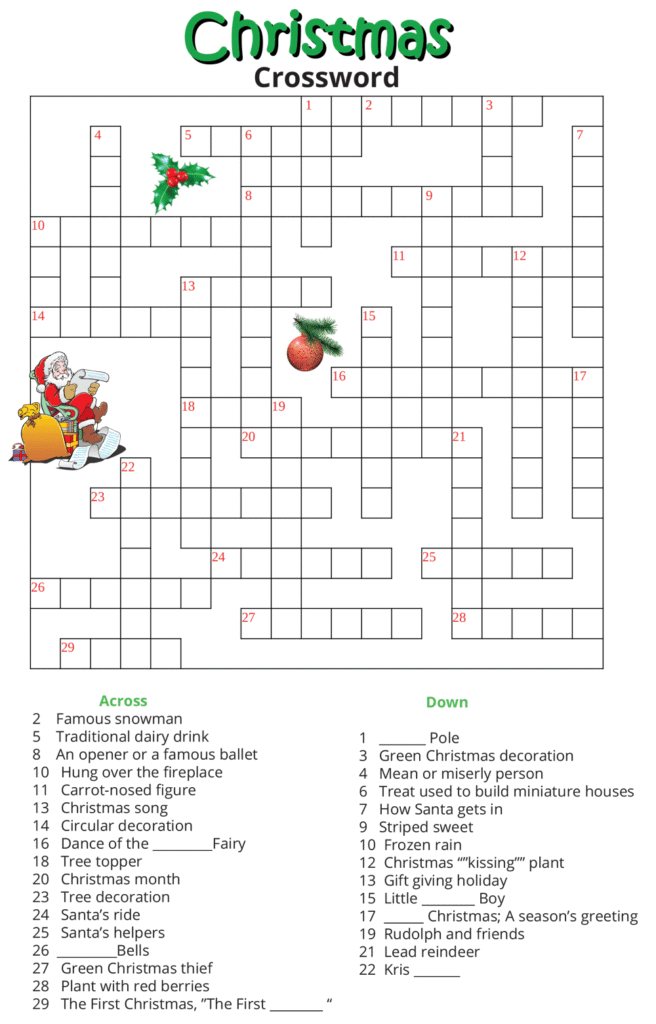 Christmas crossword